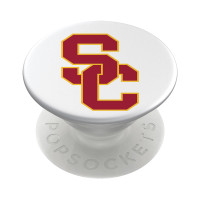 USC Trojans White SC Interlock Pop Socket